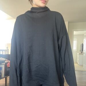 Fleece Mock Neck Pullover